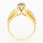 Кольцо из комбинированного золота 585 пробы c 27 бриллиантами Л62011846 фото 3