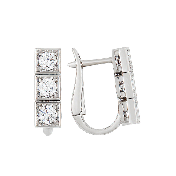 Серьги из золота 585 пробы c бриллиантами, К 0000 5231 за 52900