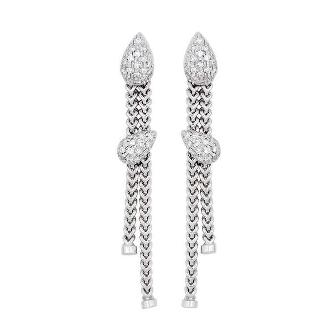 Серьги из золота 585 пробы c бриллиантами, К 0000 5184 за 109000