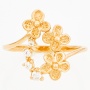 Кольцо из красного золота 585 пробы c фианитами Л31117784 фото 2