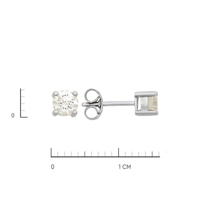 Пусеты из золота 750 пробы c бриллиантами, Ц О007 2289 за 120000