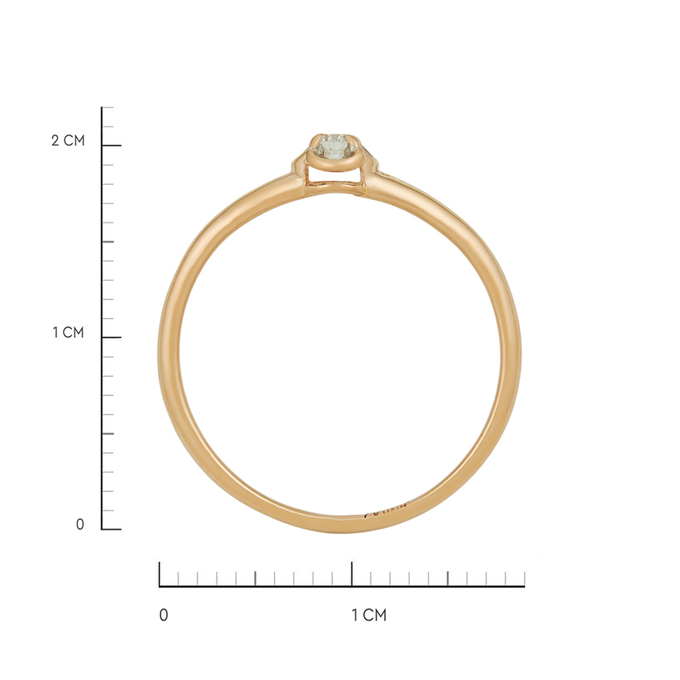 Кольцо из золота 585 пробы c бриллиантом, Л 5403 8313 за 16400