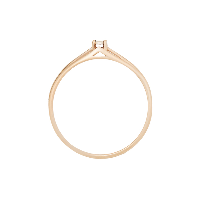 Кольцо из золота 585 пробы c бриллиантом, Л 0911 2353 за 12000