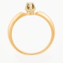 Кольцо из комбинированного золота 585 пробы c 1 бриллиантом Л18107059 фото 2