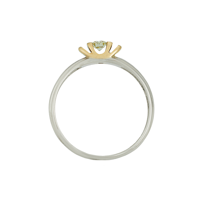 Кольцо из золота 750 пробы c бриллиантом, Л 4306 6123 за 30320