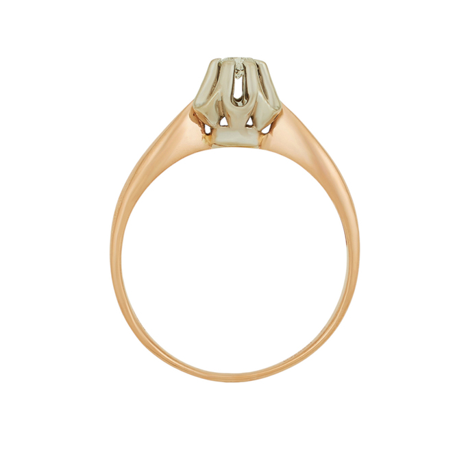 Кольцо из золота 585 пробы c бриллиантом, Л 2316 7573 за 54320