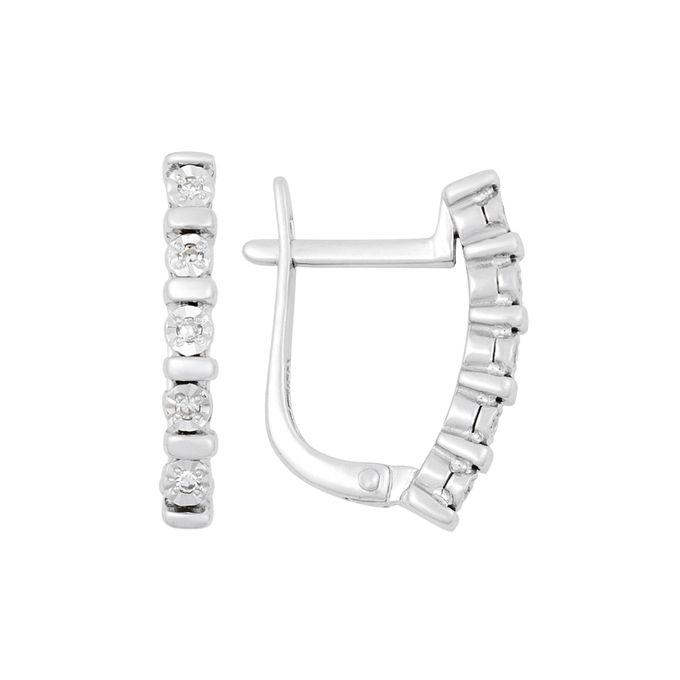 Серьги из золота 585 пробы c бриллиантами, К 0000 5207 за 29400