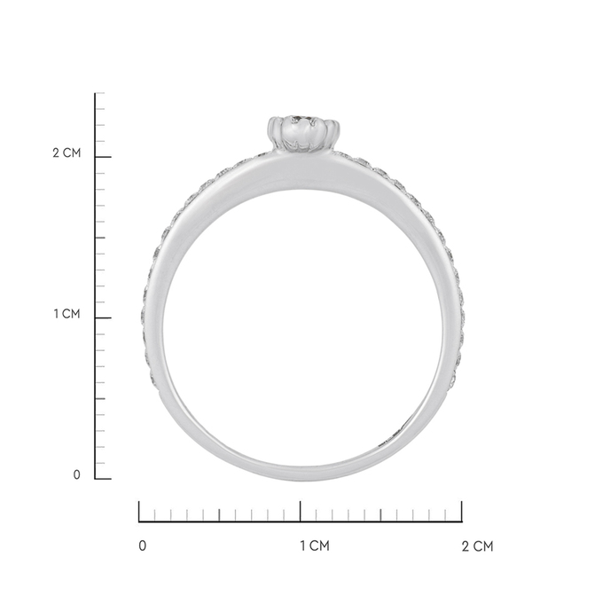 Кольцо из золота 585 пробы c бриллиантами, Л 4710 5054 за 36720