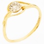 Кольцо из комбинированного золота 585 пробы c 9 бриллиантами Л16146517 фото 1