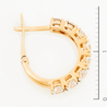 Серьги из красного золота 585 пробы c 16 фианитами