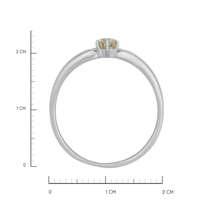 Кольцо из золота 585 пробы c бриллиантом, Л 3208 7927 за 59600