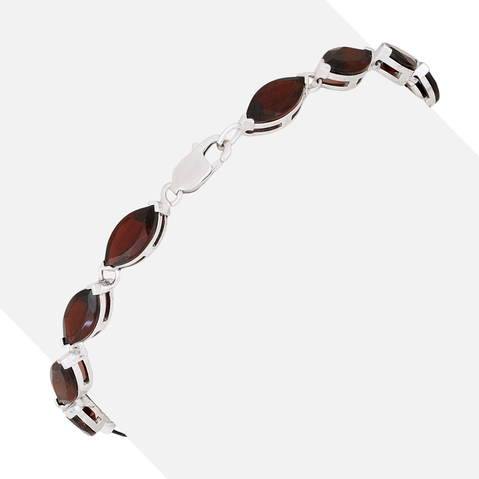 Браслет из золота 585 пробы c гранатами, Л 5500 0943 за 108560