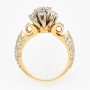 Кольцо из комбинированного золота 750 пробы c 105 бриллиантами Л20093763 фото 3