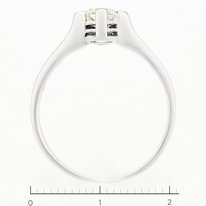 Кольцо из белого золота 750 пробы c 1 бриллиантом, Л 5803 7172 за 76400
