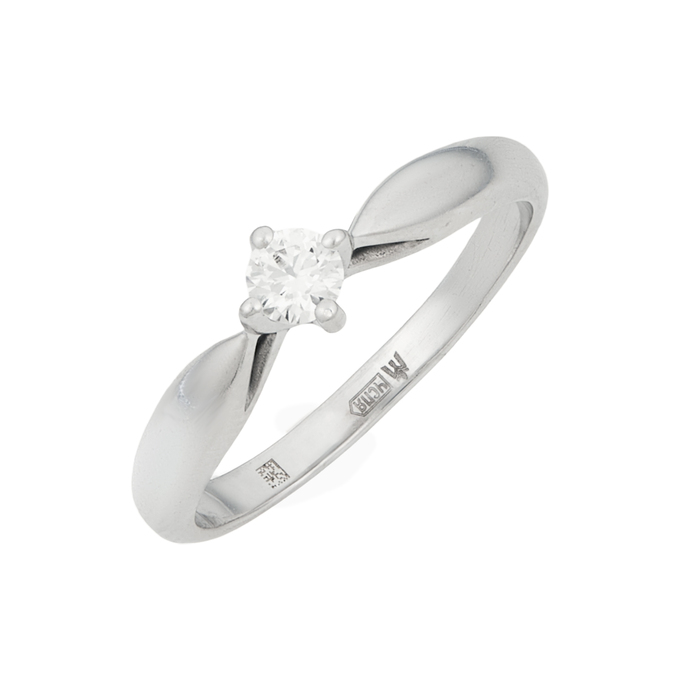 Кольцо из золота 585 пробы c бриллиантом, Л 3309 6899 за 42320