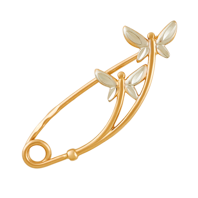 Брошь из золота 585 пробы