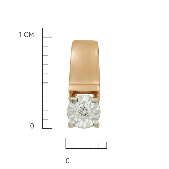 Подвеска из золота 585 пробы c бриллиантом, Л 1811 9193 за 7120