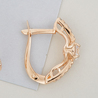 Серьги из красного золота 585 пробы c фианитами