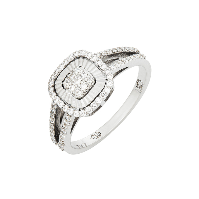 Кольцо из золота 750 пробы c бриллиантами, Л 2811 5814 за 65520