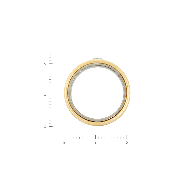 Кольцо из золота 750 пробы c 1 бриллиантом