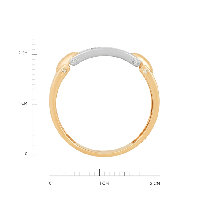 Кольцо из золота 585 пробы c бриллиантами, Л 1912 0520 за 53200