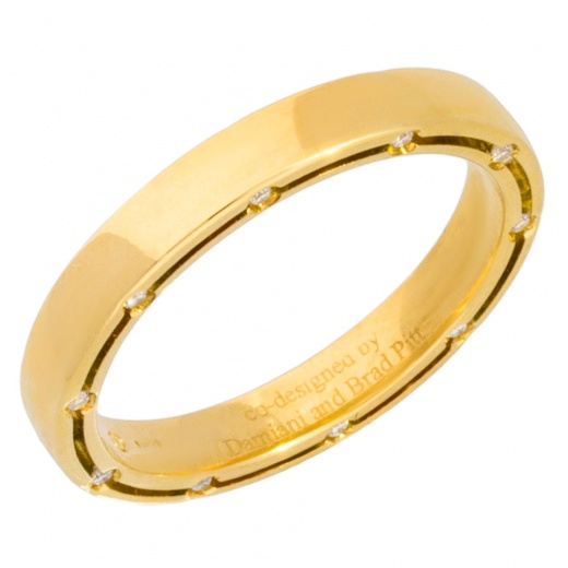 Кольцо из желтого золота 750 пробы c 20 бриллиантами 004225 фото 1
