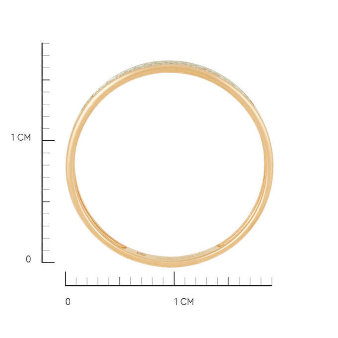 Кольцо из золота 585 пробы c бриллиантами, Л 4710 7996 за 23920