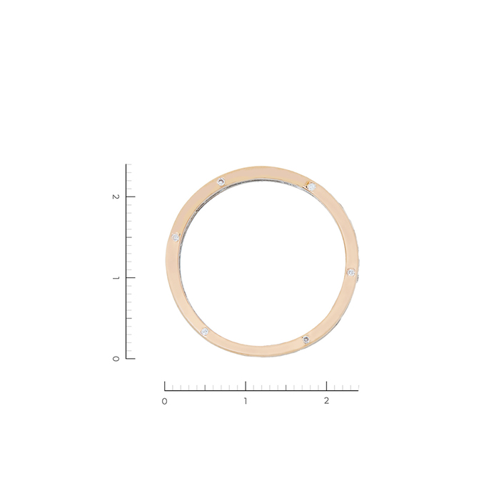 Кольцо из золота 585 пробы c 27 бриллиантами, Л 2809 9185 за 54800