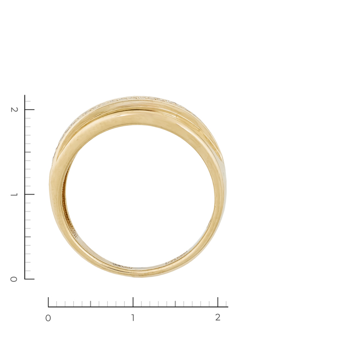 Кольцо из золота 585 пробы c 46 бриллиантами, Л 4708 1507 за 29400