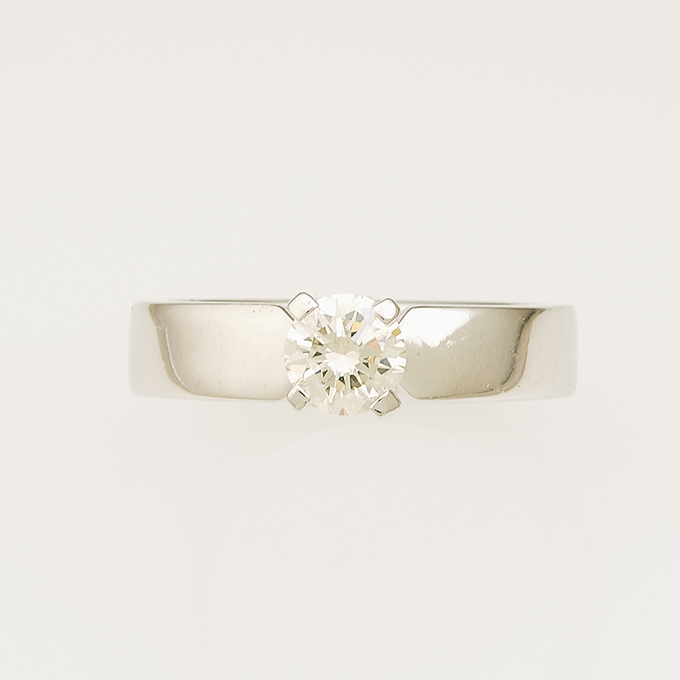 Кольцо из золота 750 пробы c бриллиантом, Л 3605 1886 за 220000