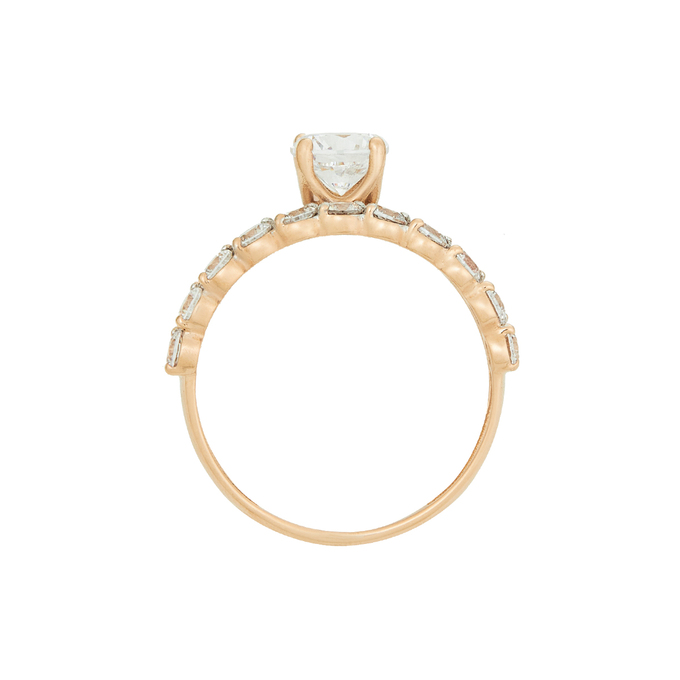 Кольцо из золота 585 пробы c фианитами, Л 4807 6325 за 18880