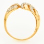 Кольцо из комбинированного золота 585 пробы c 31 бриллиантами Л05128159 фото 3