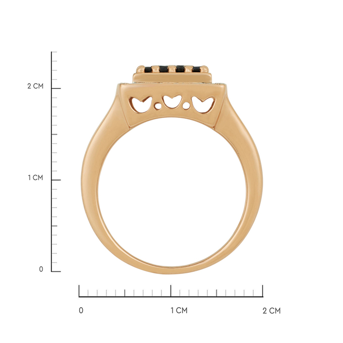 Кольцо из золота 585 пробы c сапфирами и бриллиантами, Л 2913 2910 за 68720