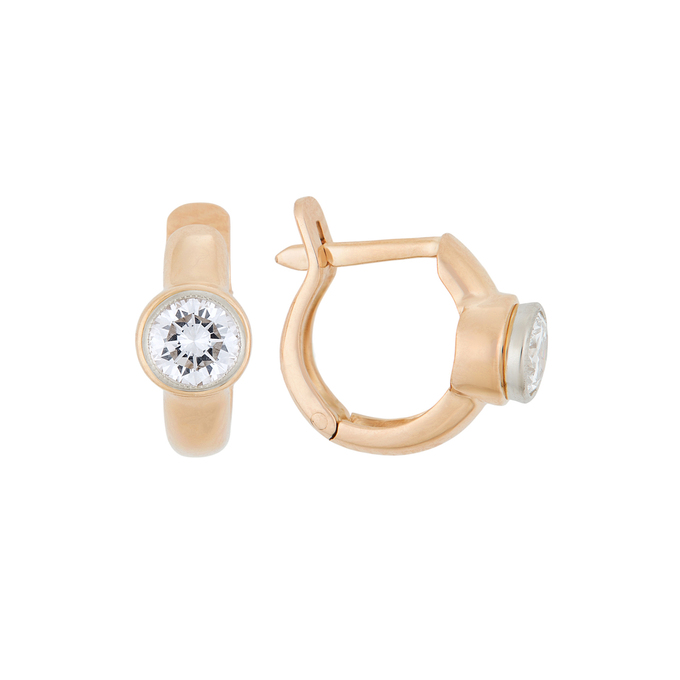 Серьги из золота 585 пробы c бриллиантами, Л 5103 6410 за 122400