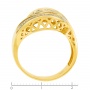 Кольцо из желтого золота 500 пробы c 34 бриллиантами Л28083258 фото 4