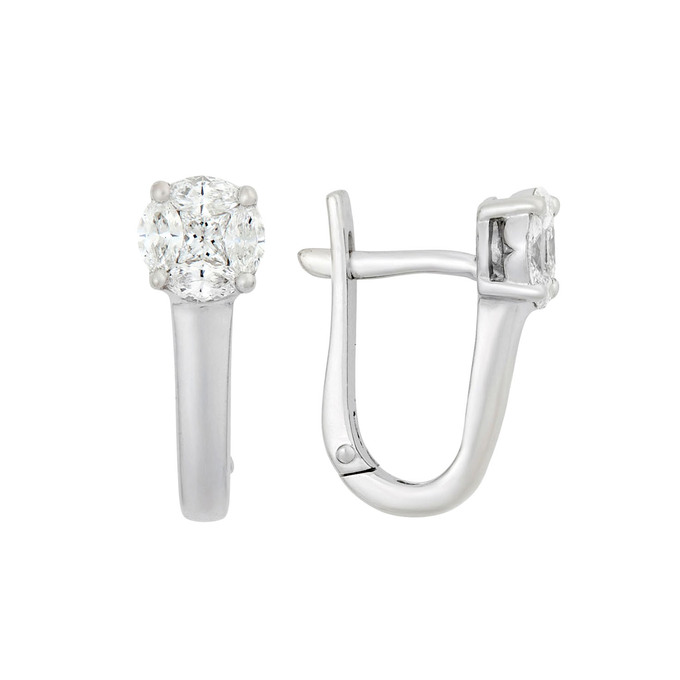 Серьги из золота 585 пробы с бриллиантами, Л 0515 5598 за 110000