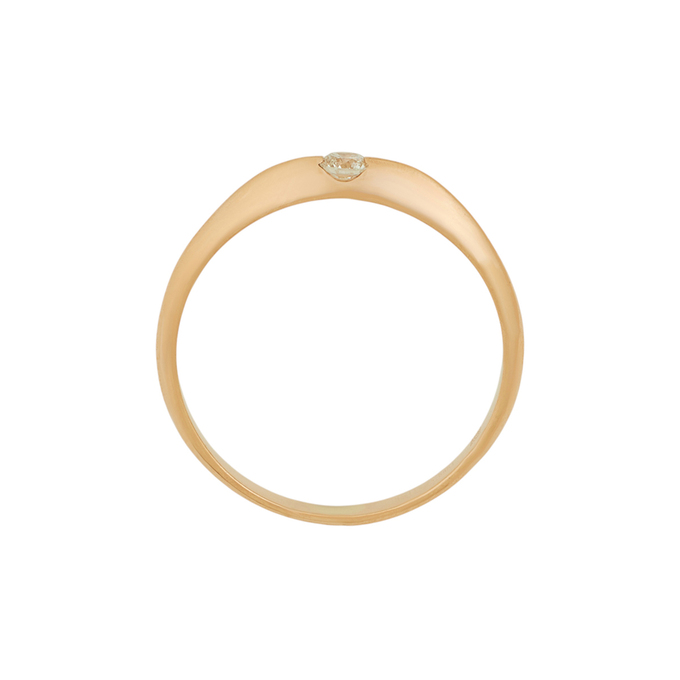 Кольцо из золота 585 пробы c бриллиантом, Л 4508 2826 за 19120