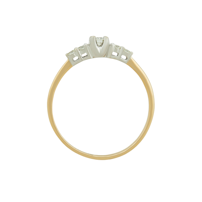 Кольцо из золота 585 пробы c бриллиантами, Л 4710 6411 за 23200