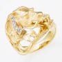 Кольцо из желтого золота 585 пробы c 5 бриллиантами Л57017888 фото 1