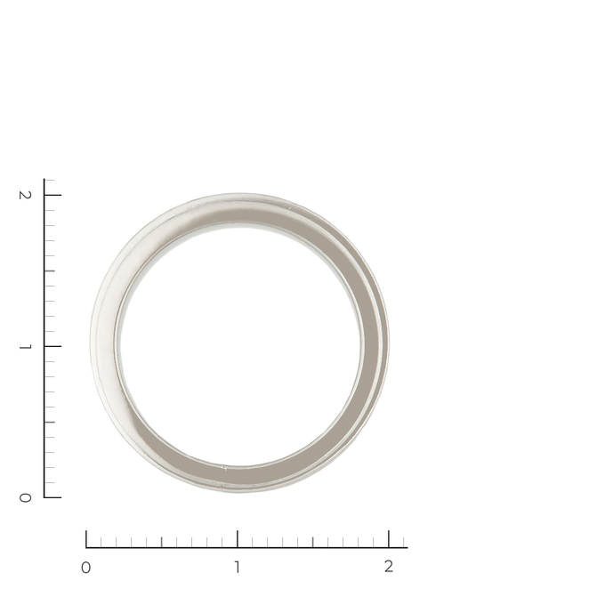 Кольцо обручальное из белого золота 750 пробы, Л 2315 7068 за 180000