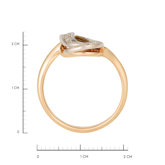 Кольцо из золота 585 пробы c бриллиантами, Л 2812 3882 за 63600