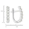 Серьги из золота 585 пробы c фианитами