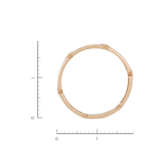Кольцо из красного золота 585 пробы c 14 бриллиантами, Л58039177 за 12250