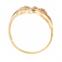 Кольцо из комбинированного золота 585 пробы c фианитами Л41060509 фото 3