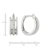 Серьги из золота 585 пробы с фианитами