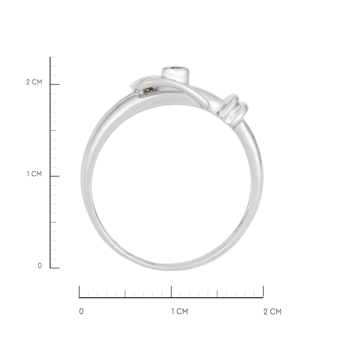Кольцо из золота 585 пробы c бриллиантами, Л 2913 1971 за 45850