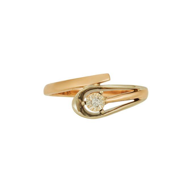 Кольцо из золота 585 пробы c бриллиантом, Л 2212 7617 за 28000