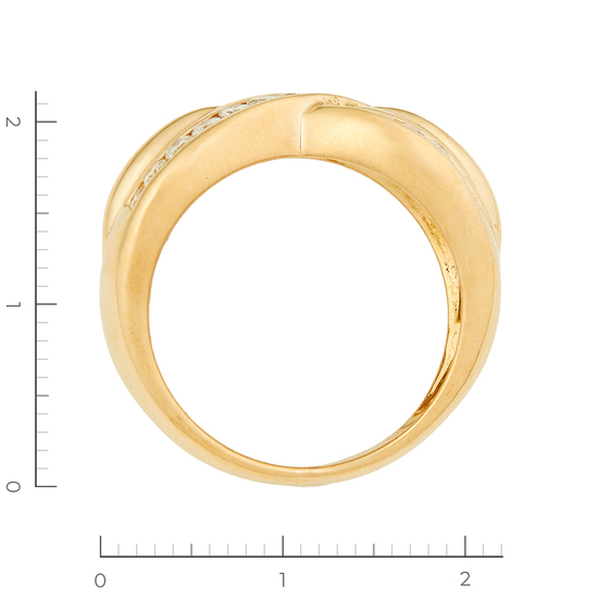 Кольцо из желтого золота 750 пробы c 25 бриллиантами, Л16149158 за 93900