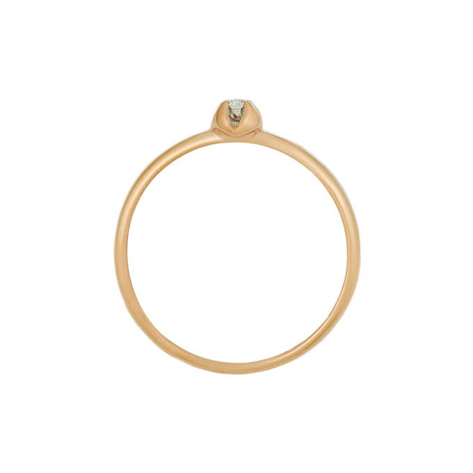 Кольцо из золота 585 пробы c бриллиантом, Л 7102 3123 за 7740