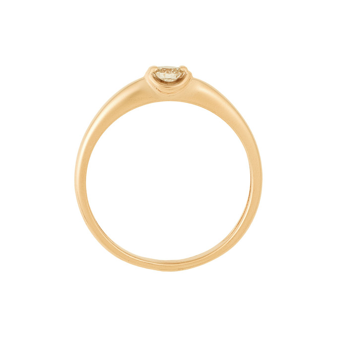 Кольцо из золота 585 пробы c бриллиантом, Л 7502 9811 за 29050